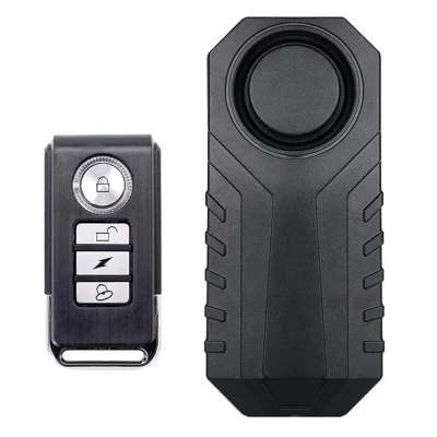 113dB Wireless Bicycle Anti-Theft Vibration Alarm with Remote Control