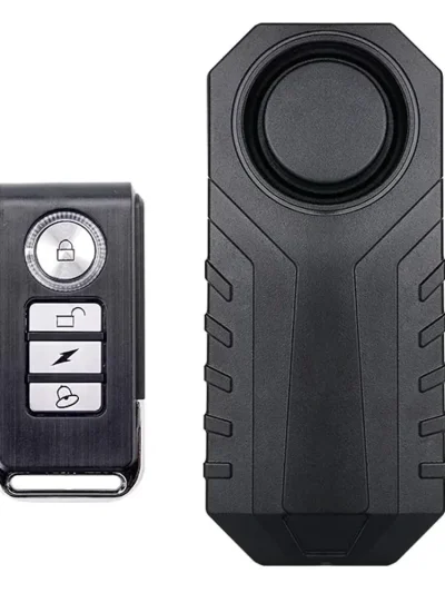 113dB Wireless Bicycle Anti-Theft Vibration Alarm with Remote Control