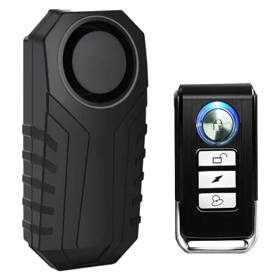 113dB Wireless Bicycle Anti-Theft Vibration Alarm with Remote Control